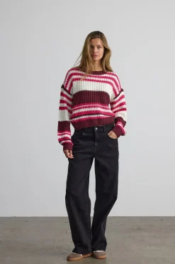 Jersey rayas cuello redondo