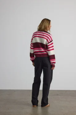 Jersey rayas cuello redondo