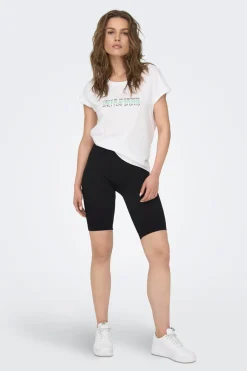 Legging ciclista seamless negro canalé