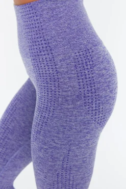 Legging deportivo largo tiro alto jaspeado