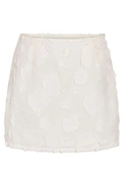 Minifalda blanca textura