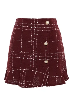 Minifalda con bajo de volantes