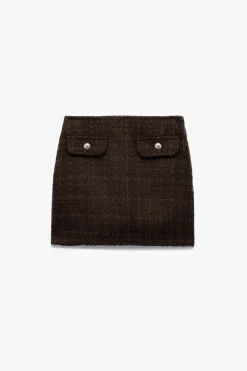 Minifalda de tweed