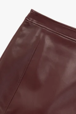 Minifalda efecto cuero