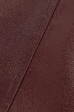 Minifalda efecto cuero