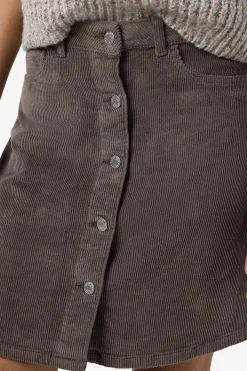 Minifalda pana botones