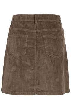 Minifalda pana botones