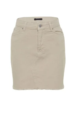 Minifalda vaquera estilo l&aacute;piz