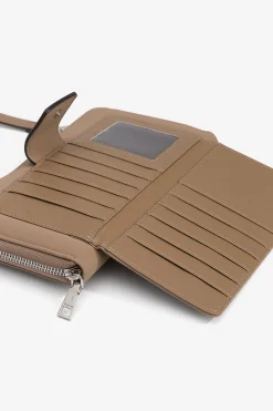 Monedero bandolera efecto gamuza