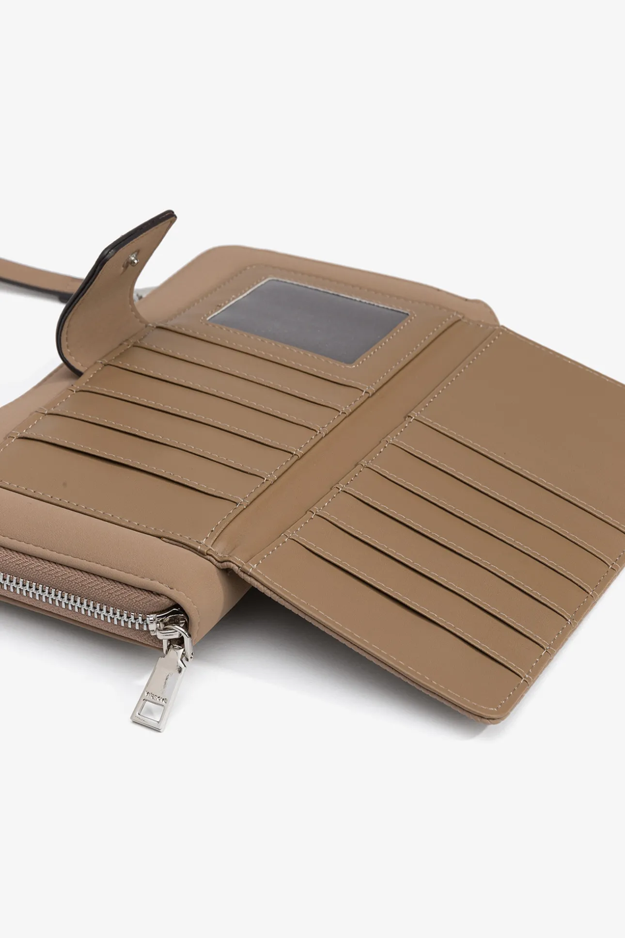 Monedero bandolera efecto gamuza