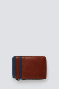 Monedero canvas y efecto piel