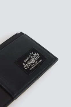 Monedero tarjetero efecto piel bicolor