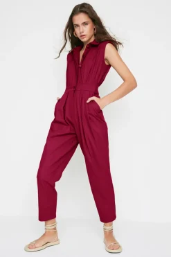 Mono sin mangas cuello camisa