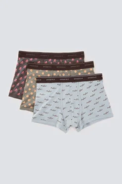 Pack 3 boxers animales marinos