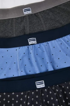 Pack 3 boxers de algod&oacute;n multicolor