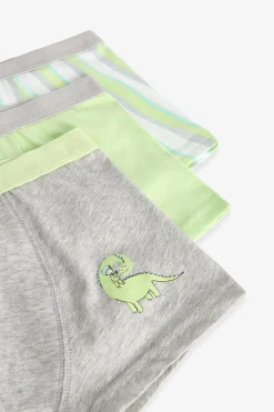 Pack 3 boxers dino rayas