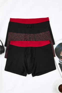 Pack 3 boxers lisos de algod&oacute;n