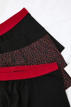 Pack 3 boxers lisos de algod&oacute;n