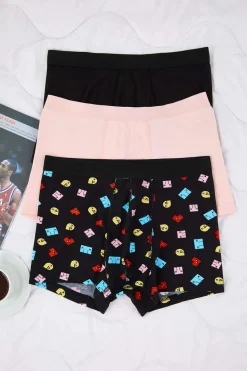 Pack 3 boxers lisos de algod&oacute;n