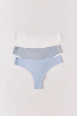 Pack 3 bragas brasile&ntilde;as microfibra multicolor