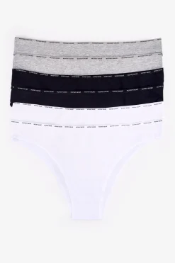 Pack 6 bragas brasileñas de algodón