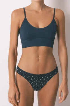 Pack 3 bragas cl&aacute;sicas algod&oacute;n encaje y lazo