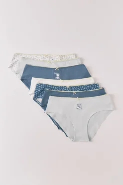 Pack 7 bragas culottes algod&oacute;n Snoopy