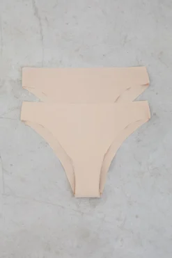 Pack 2 brgas brasile&ntilde;as nude laser cut