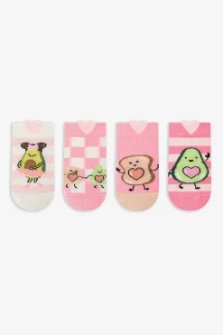 Pack 4 calcetines cortos aguacate