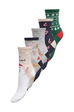 Pack 5 calcetines navide&ntilde;os