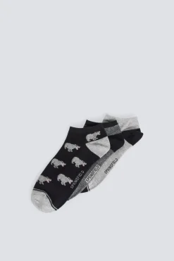 Pack 3 calcetines tobilleros hipopótamos