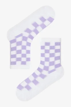 Pack 3 calcetines tobilleros cuadros