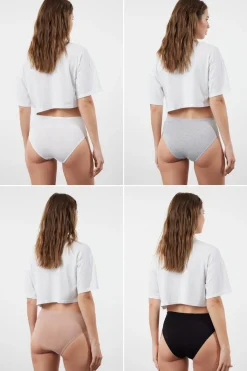 Pack de 4 bragas altas con lazo