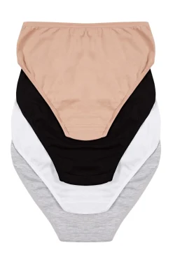 Pack de 4 bragas altas con lazo