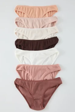 Pack de 7 bragas cl&aacute;sicas canal&eacute;