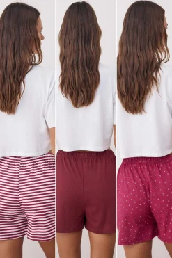 Pack de 3 pantalones cortos de pijama