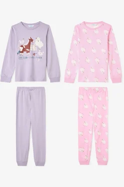 Pack de 2 pijamas de algod&oacute;n de juego de yoy&oacute; para ni&ntilde;as