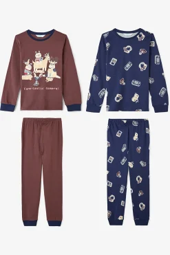 Pack de 2 pijamas de manga larga de algod&oacute;n Farm-Tastic para ni&ntilde;o