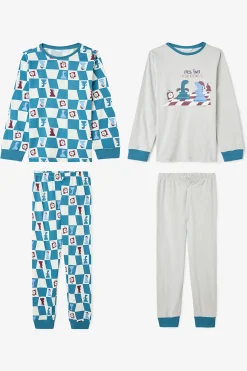 Pack de 2 pijamas largos de dinosaurios Chess Time para ni&ntilde;os