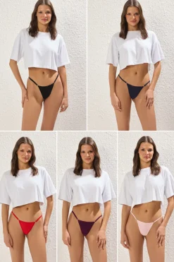 Pack de 5 tangas hilo invisibles