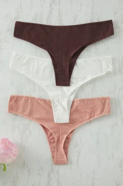 Pack de 3 tangas lisos