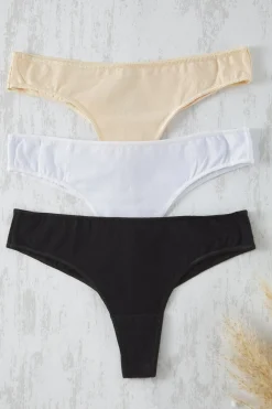 Pack de 3 tangas lisos