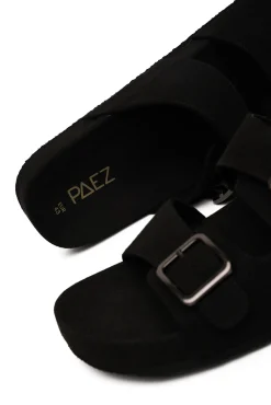 Paez Sandal Bio Vegan Suede Black