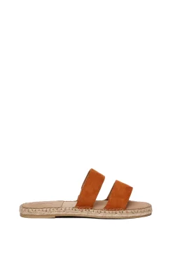 Paez Sandal Straps Vegan Suede Camel