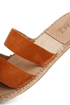 Paez Sandal Straps Vegan Suede Camel