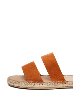 Paez Sandal Straps Vegan Suede Camel