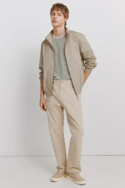 Pantalón 5 bolsillos lavado straight fit