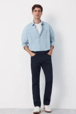 Pantal&oacute;n 5 bolsillos color regular fit