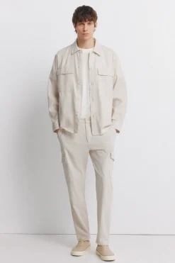 Pantal&oacute;n cargo lino slim fit