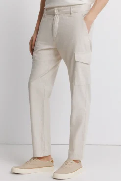 Pantal&oacute;n cargo lino slim fit